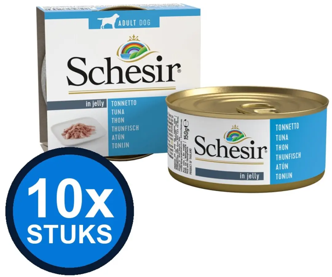 Schesir Hond Blik Geleitonijn 150g