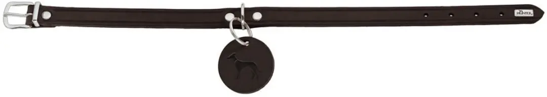 Hunter Hondenhalsband Aalborg Bruin - Maat 32 (24-29 cm)