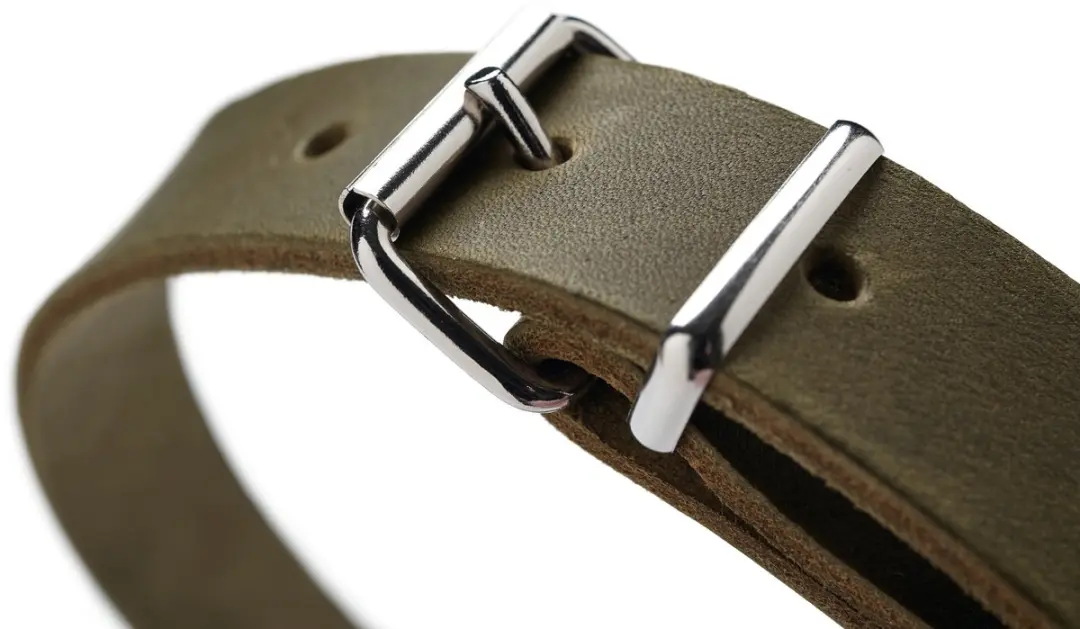 Hunter Hondenhalsband Aalborg Olijf - Maat 32 (24-29 cm)