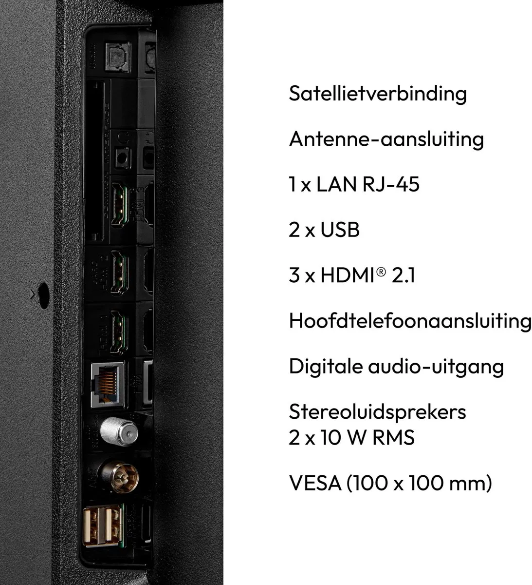 Medion 108cm QLED TV MD 843600 - 43" - Zwart