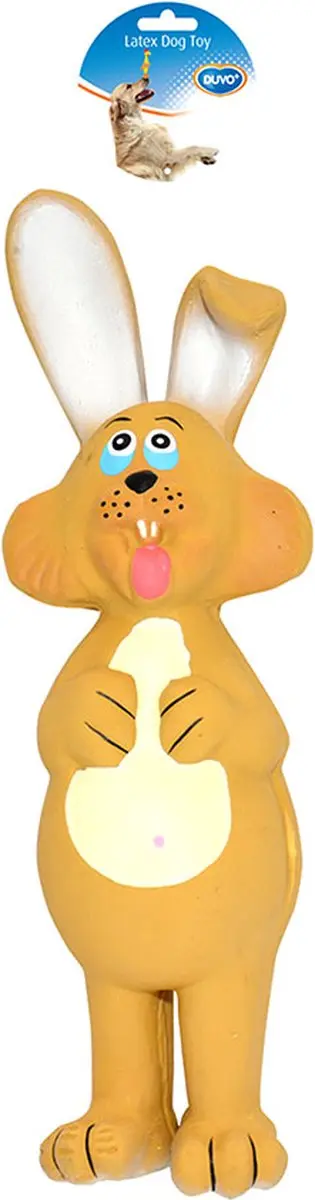 DuvoPlus Speelgoed Hond Latex Pop Up Rabbit XL