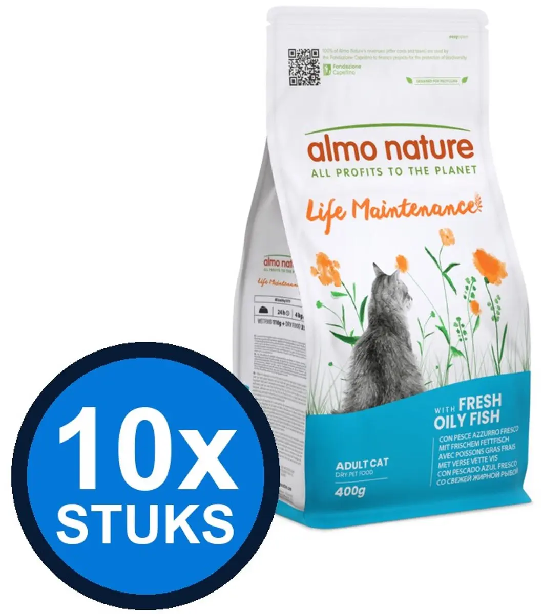 Almo Nature Life Maintenance Kattenvoer Vette Vis 400g