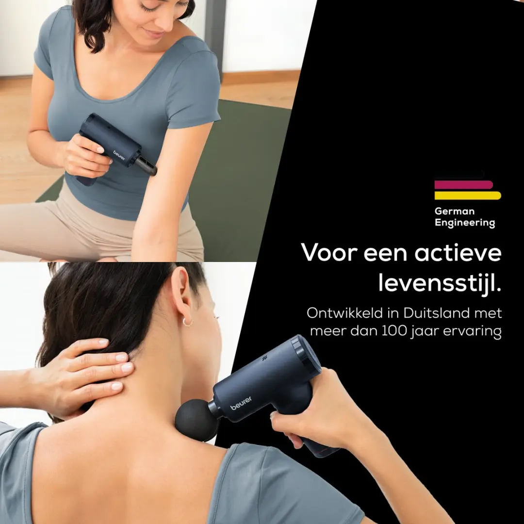Beurer MG 97 Massagepistool - 5 Koppen - Blauw - afbeelding 6 van 6