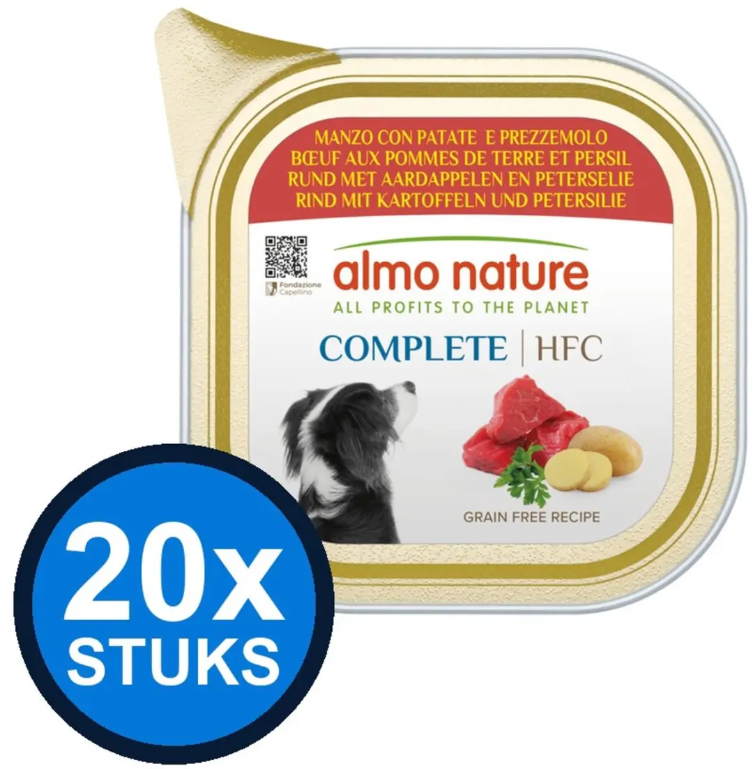 Almo Nature HFC Dog Alu Complete Rund & Aardappel 150g