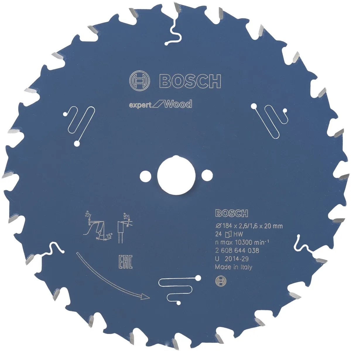 Bosch Expert for Wood Cirkelzaagblad 165x30x2.6/1.6mm