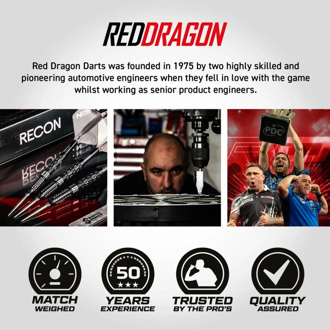 Red Dragon Recon Parallel Switch Point Dartpijlen 3 Stuks