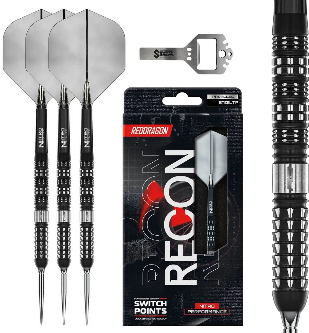 Red Dragon Recon Parallel Switch Point Dartpijlen 3 Stuks