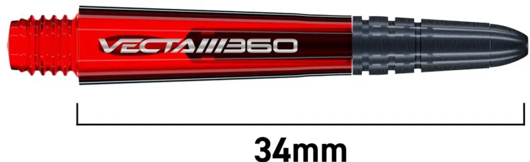 Winmau Vecta Blade 360 Dart Shafts Rood - 3 Stuks
