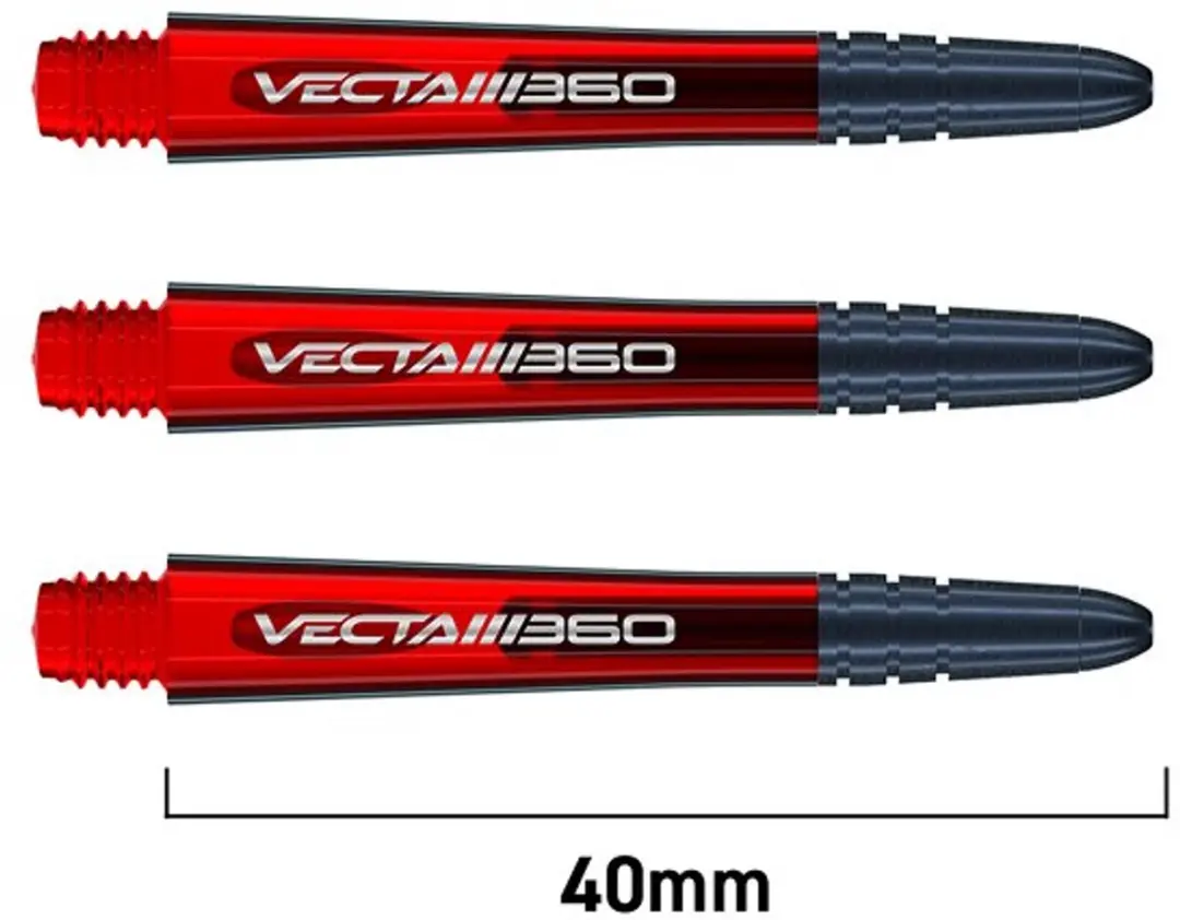 Winmau Vecta Blade 360 Dart Shafts Rood - 3 Stuks