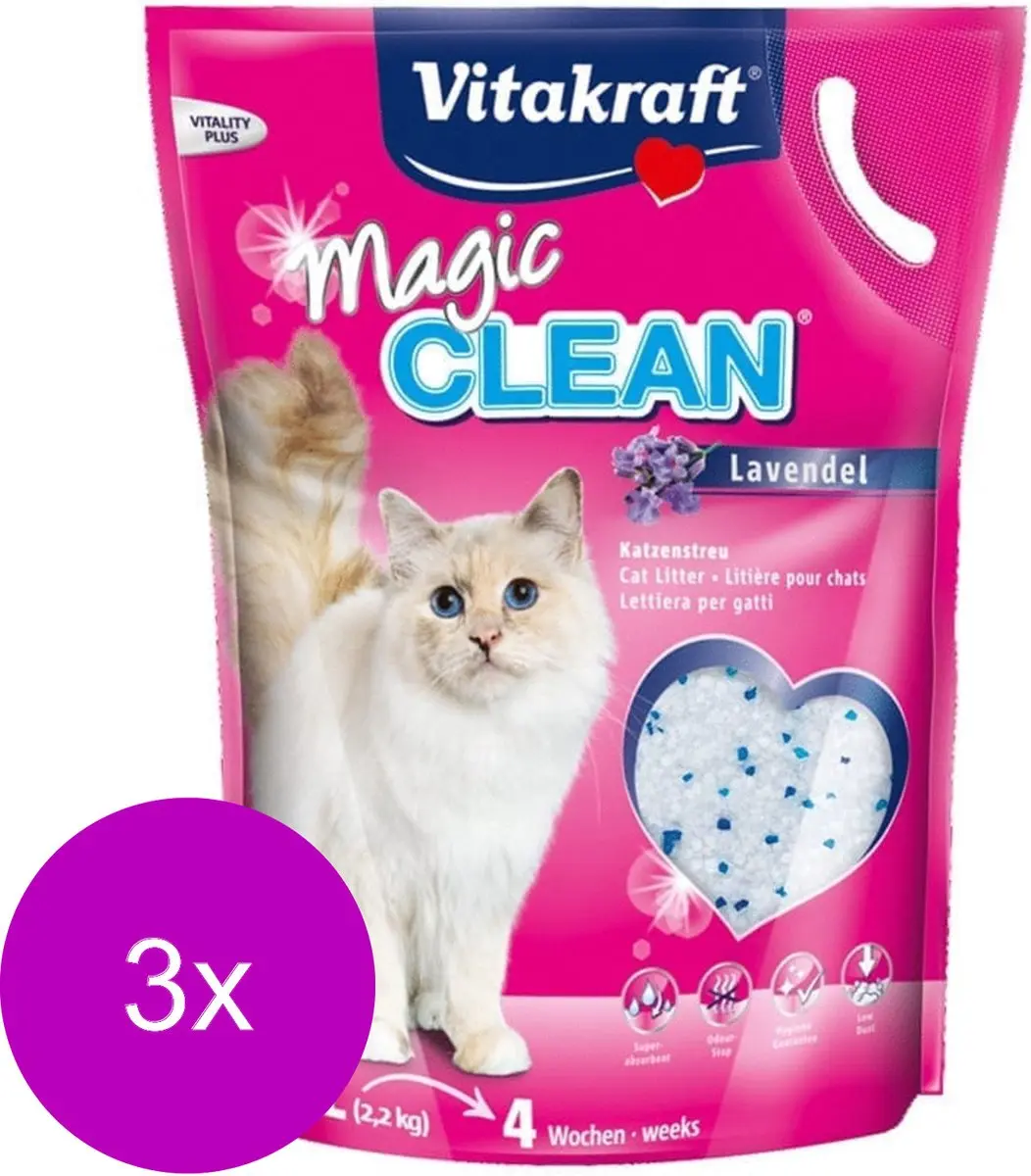 Vitakraft Magic Clean Kattenbakvulling Lavendel