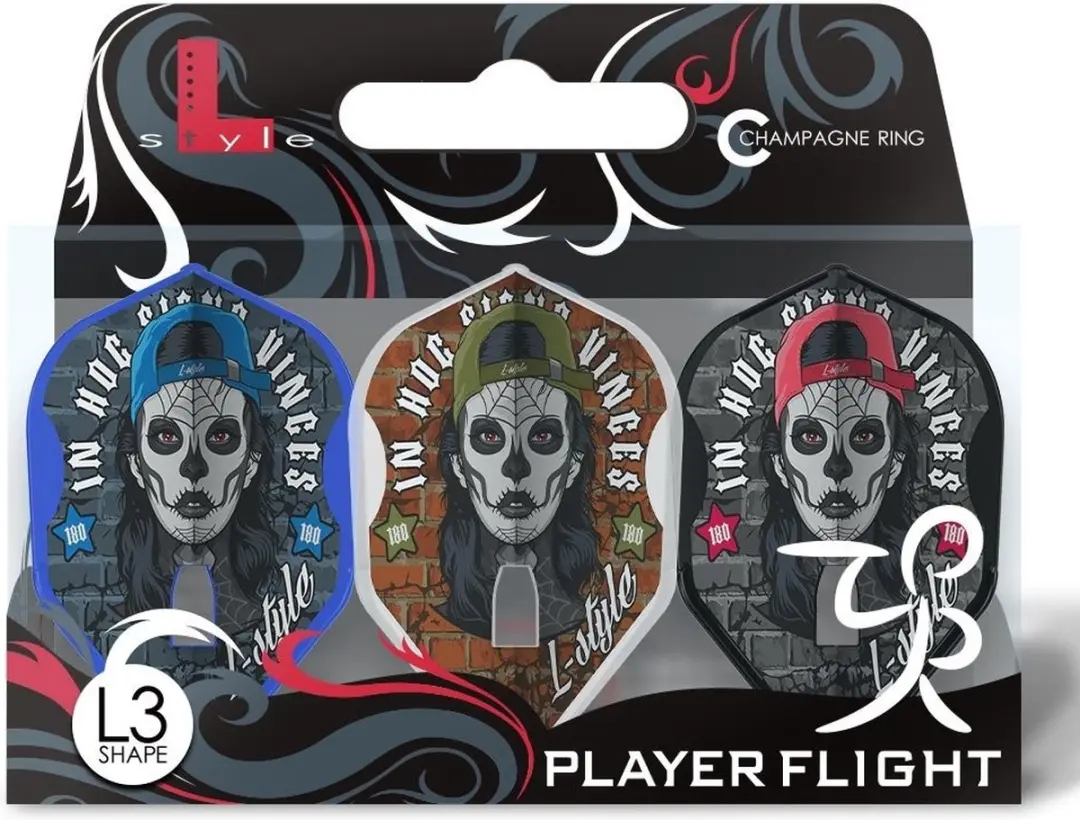 L-Style Jesus Noguera V3 Mix Dart Flights F33007 - 3 Stuks