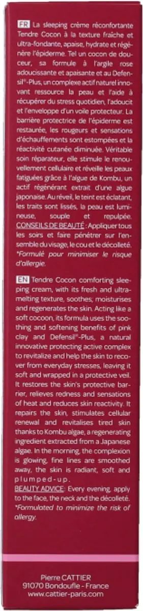 Cattier Nachtcreme Gevoelige Huid 50ml