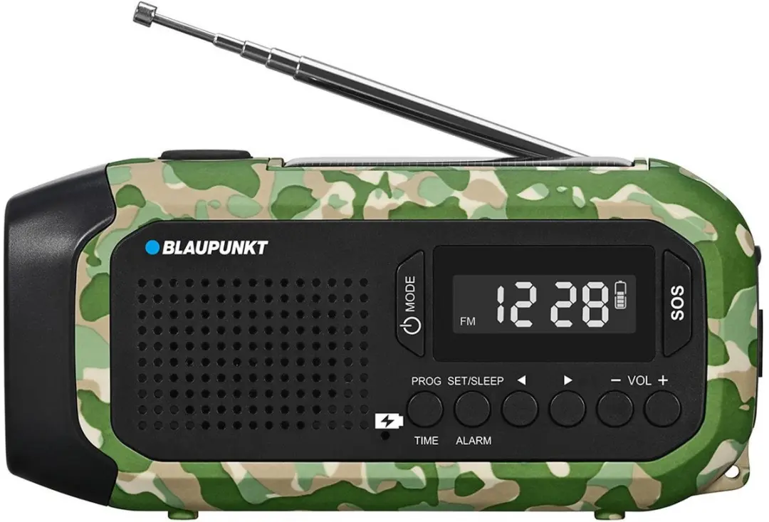 Blaupunkt ER20GC Noodradio - LED-zaklamp - Groene uitvoering