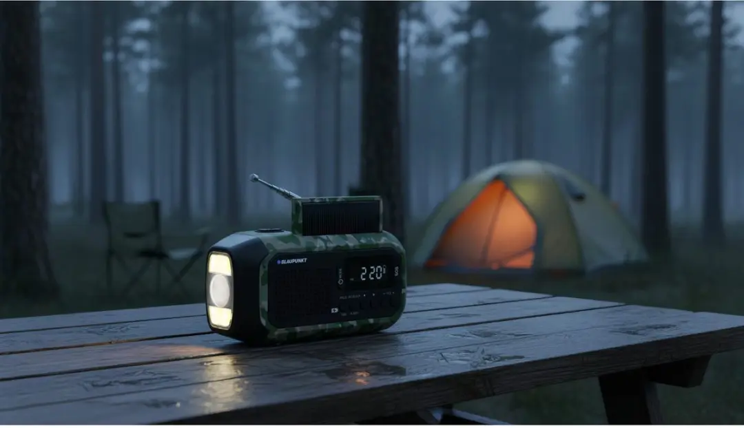 Blaupunkt ER20GC Noodradio - LED-zaklamp - Groene uitvoering
