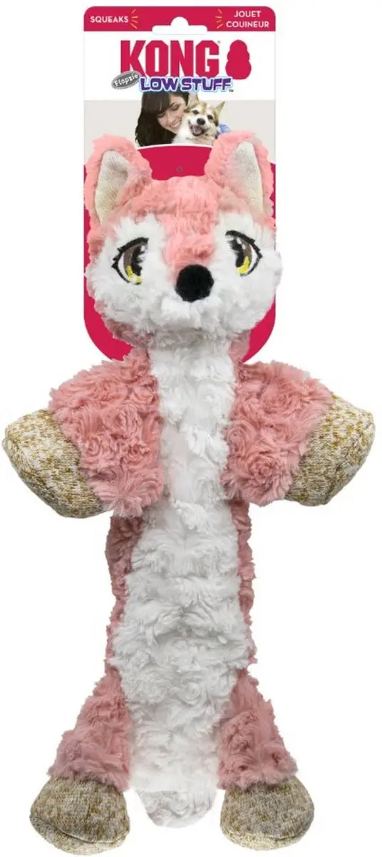 KONG Low Stuff Flopzie Vos M - Roze