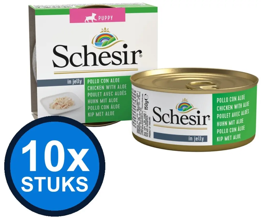 Schesir Hond Blik Kip&Aloe 150g