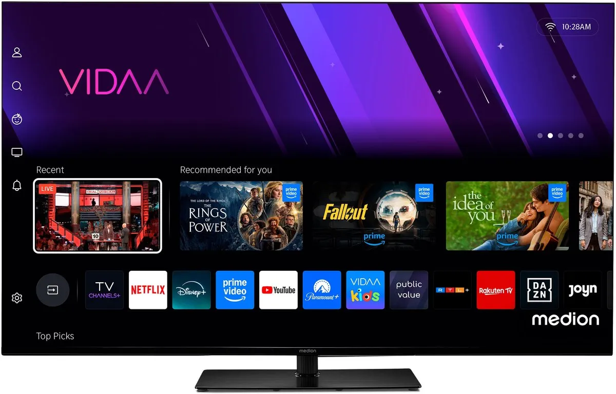 Medion 50 inch Smart TV MD 850300 - Dolby Vision HDR - 3x HDMI