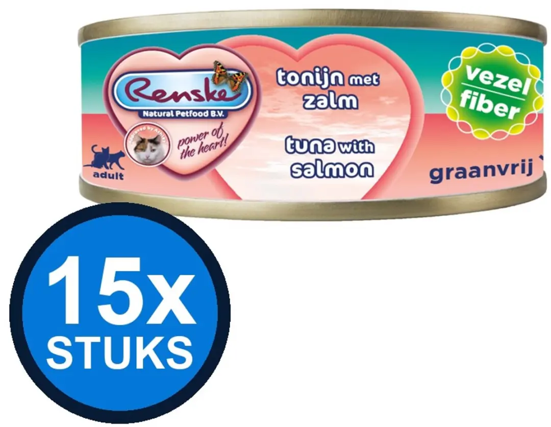 Renske Vers Kat Vezel Tonijn/Zalm 70g