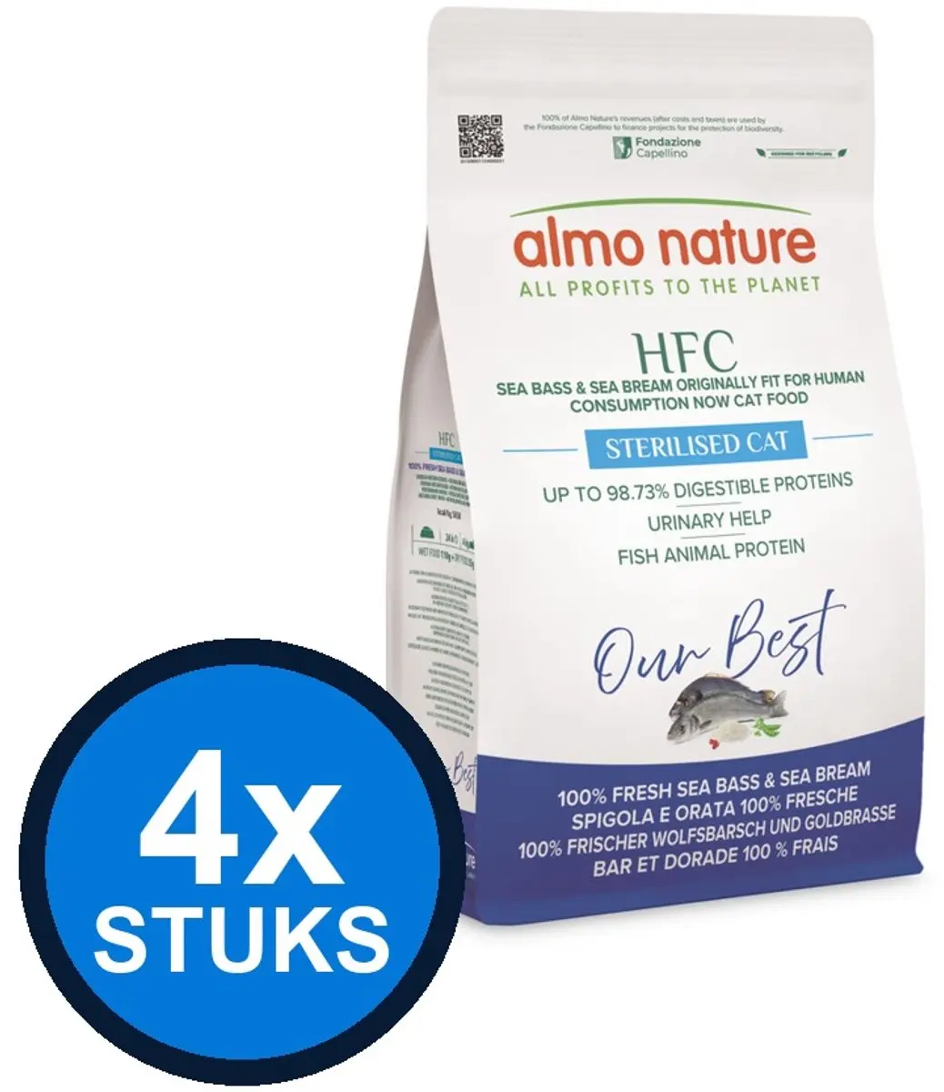 Almo Nature HFC Our Best Kat Adult Zeebaars & Zeebrasem 24 Stuks