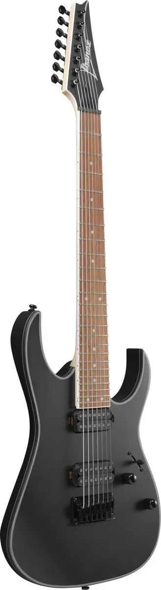 Ibanez RG7421EX Black Flat 7-snarige Elektrische Gitaar
