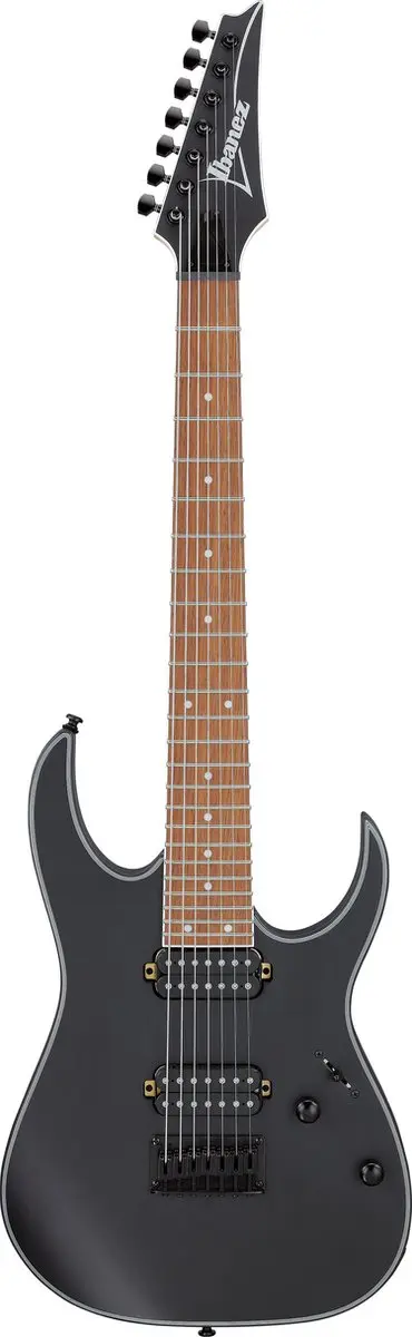 Ibanez RG7421EX Black Flat 7-snarige Elektrische Gitaar