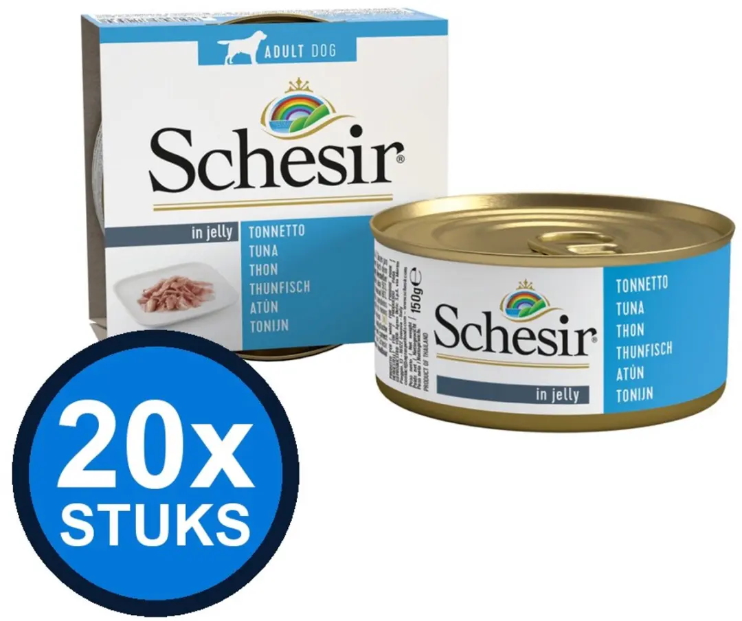Schesir Hond Blik Geleitonijn 150g