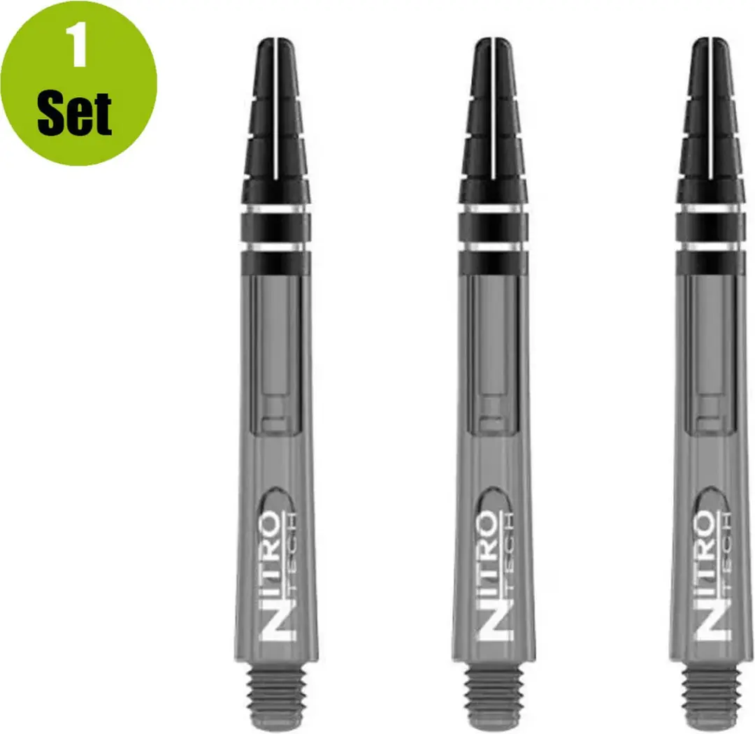 Red Dragon Nitrotech Black TC448 Dart Shafts - 3 Stuks