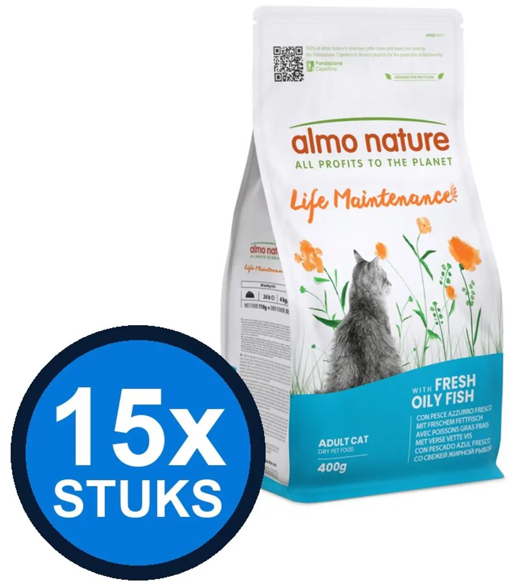 Almo Nature Life Maintenance Kattenvoer Vette Vis 400g