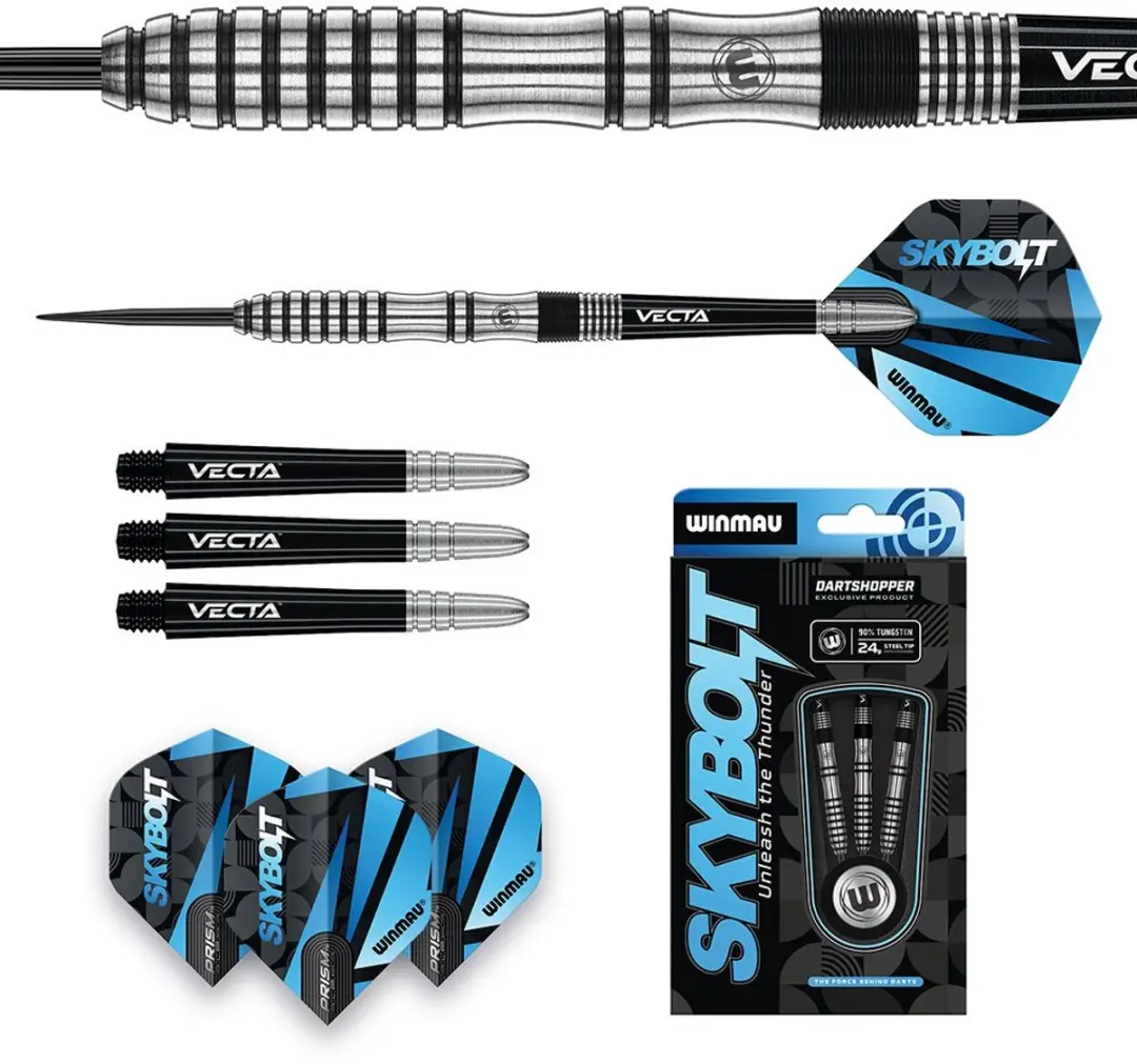 Winmau Skybolt Scalloped 90% Dartpijlen - 3 Stuks