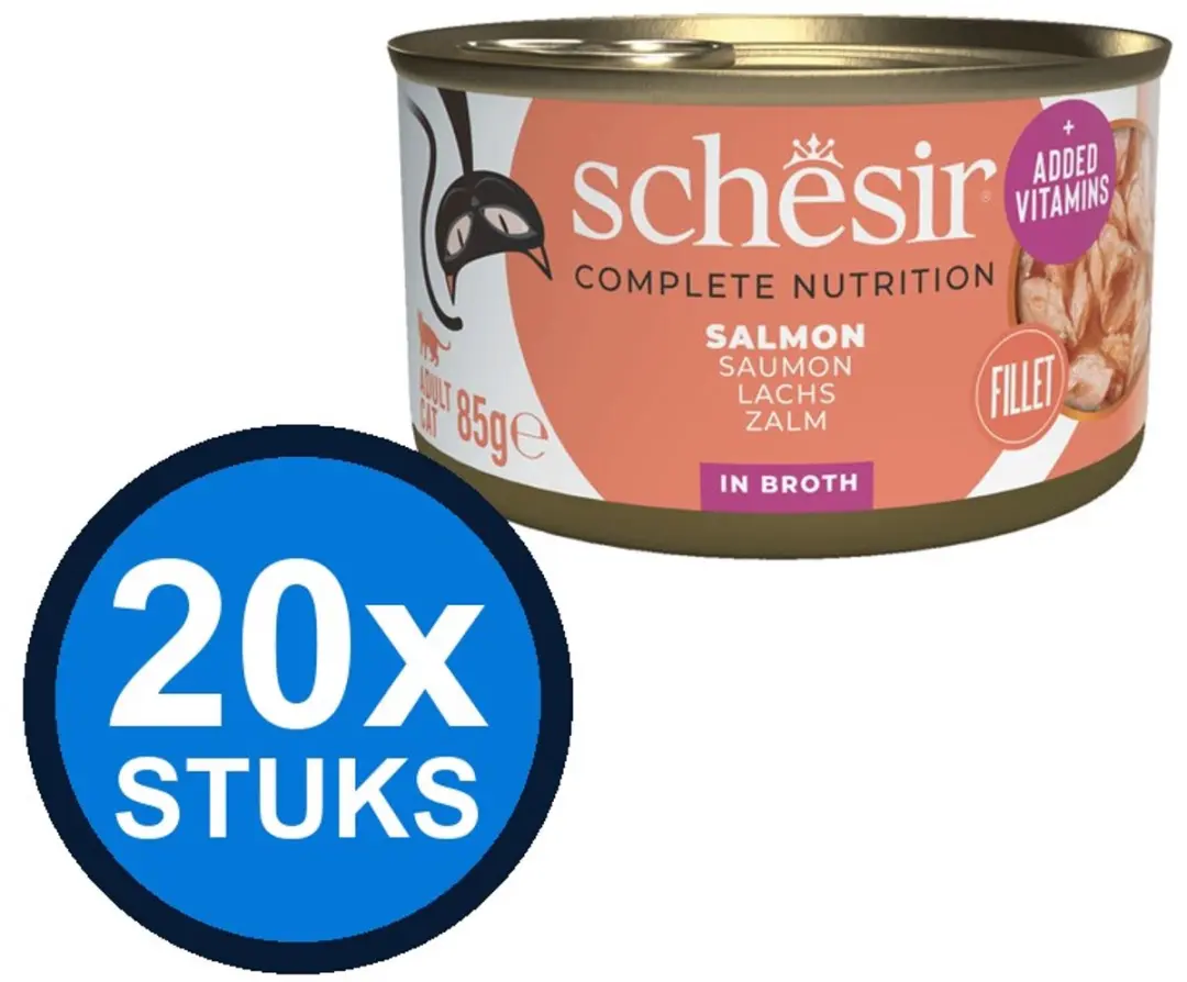 Schesir Complete&Balanced Kattenvoer Zalm 85g