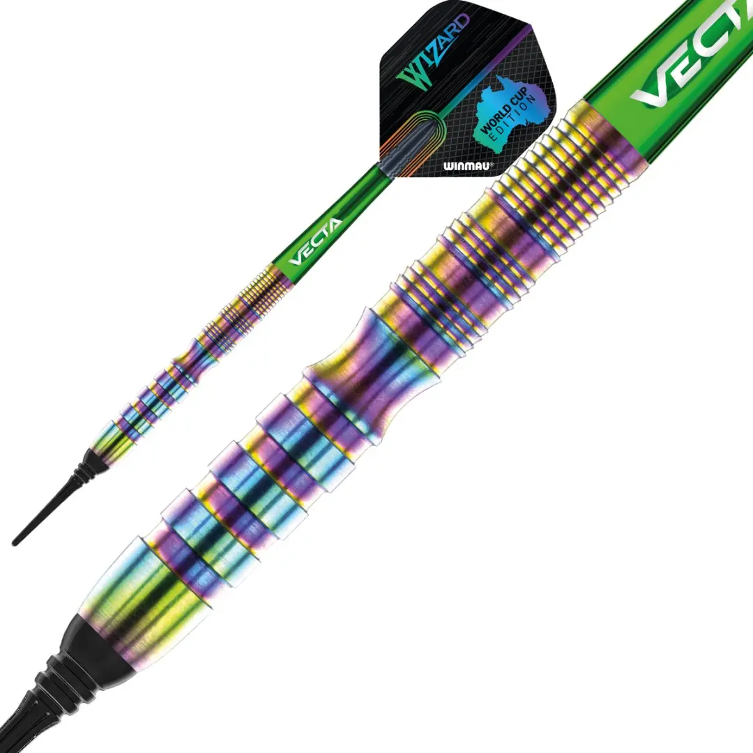 Winmau Simon Whitlock World Cup SE Darts - 3 Stuks - 90% - Soft Tip - Veelkleurig