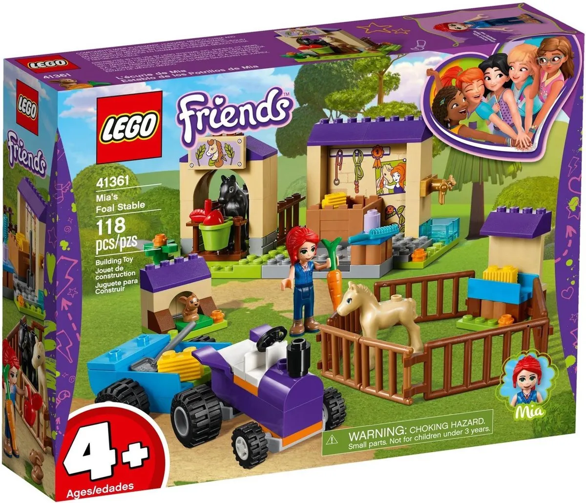 LEGO Friends Mia's Veulenstal 41361 - Paars