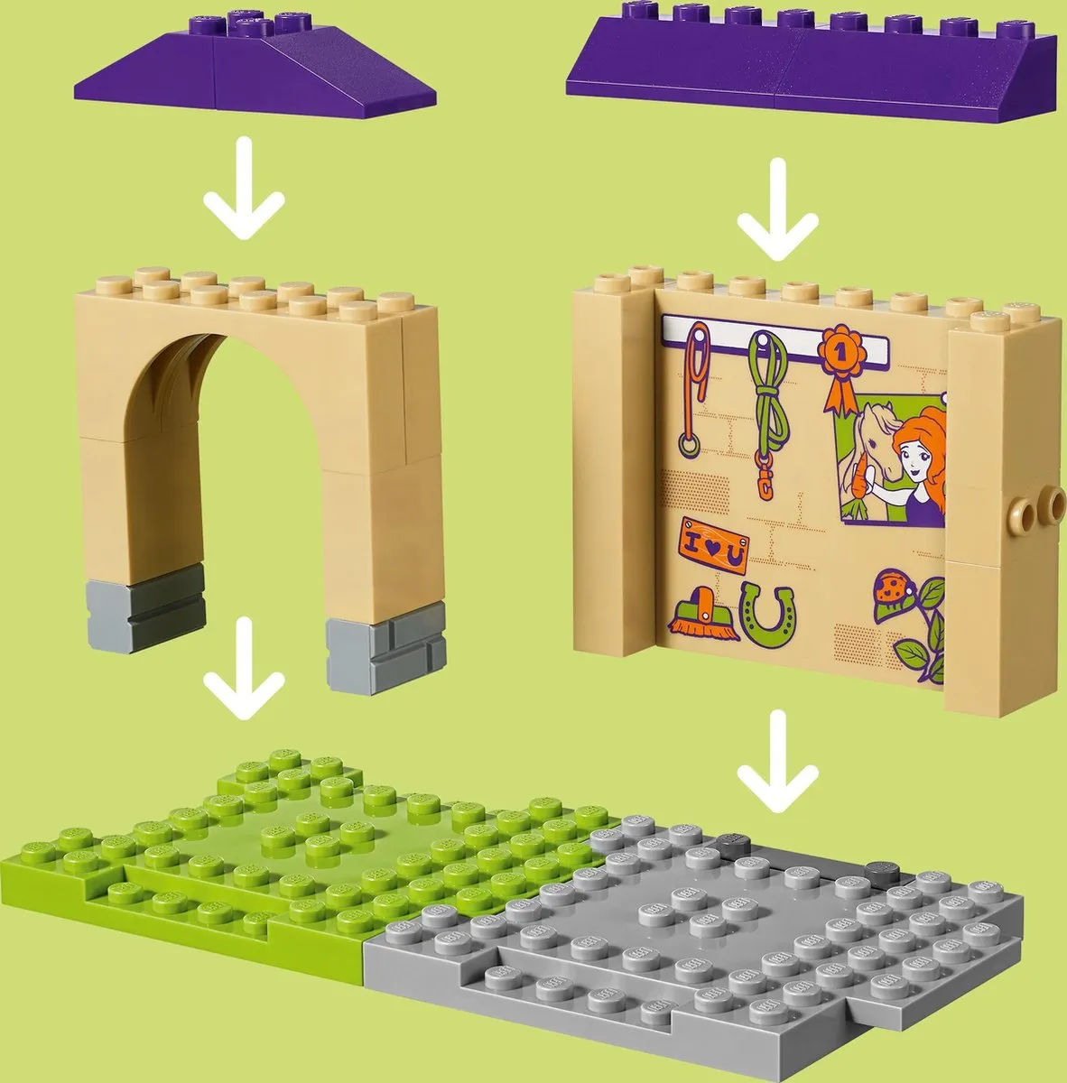 LEGO Friends Mia's Veulenstal 41361 - Paars