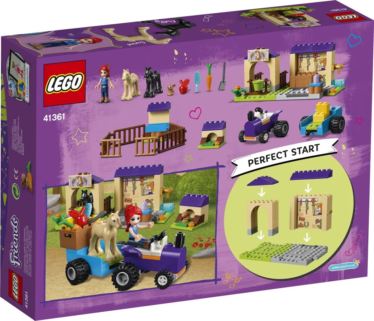 LEGO Friends Mia's Veulenstal 41361 - Paars