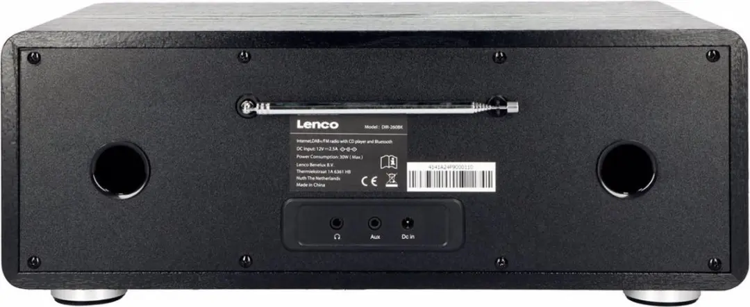 Lenco DIR-260BK Internetradio - DAB+/Bluetooth - Zwart