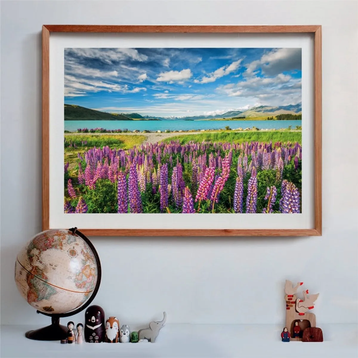 Clementoni Lupins aan het Tekapo Meer Puzzel 1500 Stuks - Multikleur