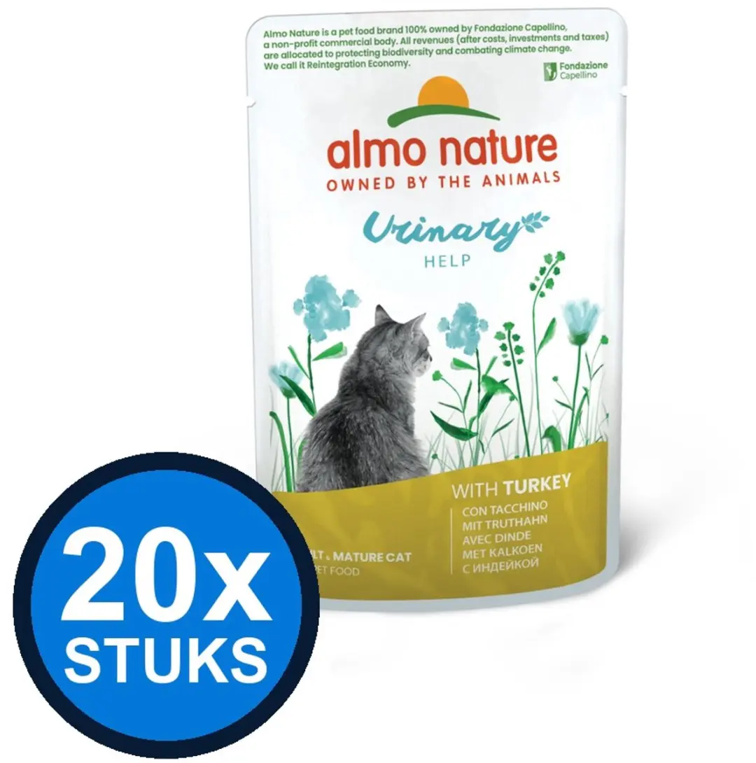 Almo Nature Holistic Kat Pouch Urinary Help Kalkoen 70g