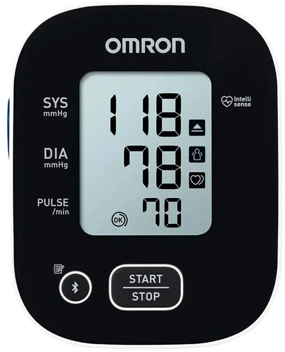 Omron M2 Intelli IT Bloeddrukmeter - Automatisch - Witte/Grijze manchet