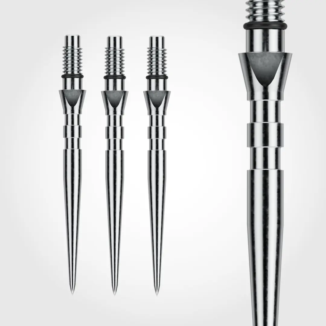 Winmau Switch Point Groove Silver T2N40 - 3 Stuks