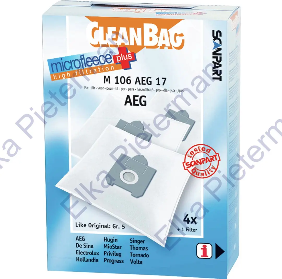 Cleanbag Stofzuigerzakken M 106 AEG