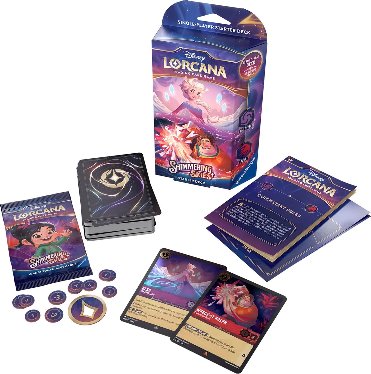 Ravensburger Disney Lorcana Starter Deck Wreck-It Ralph & Elsa - 1 Speler