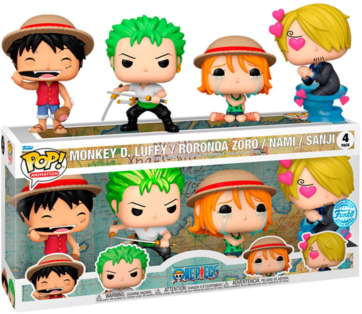 Funko POP! One Piece 4-Pack Exclusief - Multicolor - afbeelding 2 van 2