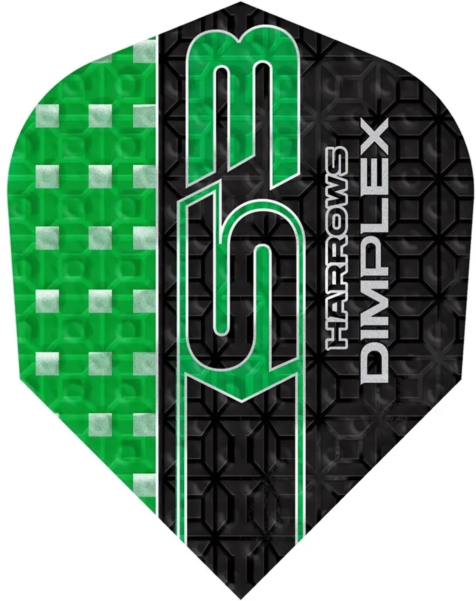 Harrows Dimplex S3 Green NO6 Dart Flights HF4199 - 3 Stuks