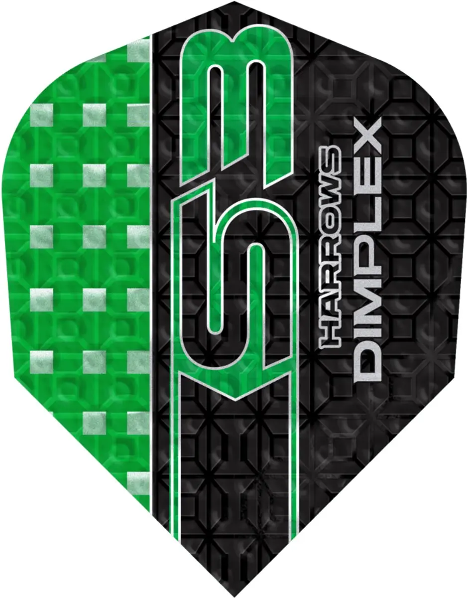 Harrows Dimplex S3 Green NO6 Dart Flights HF4199