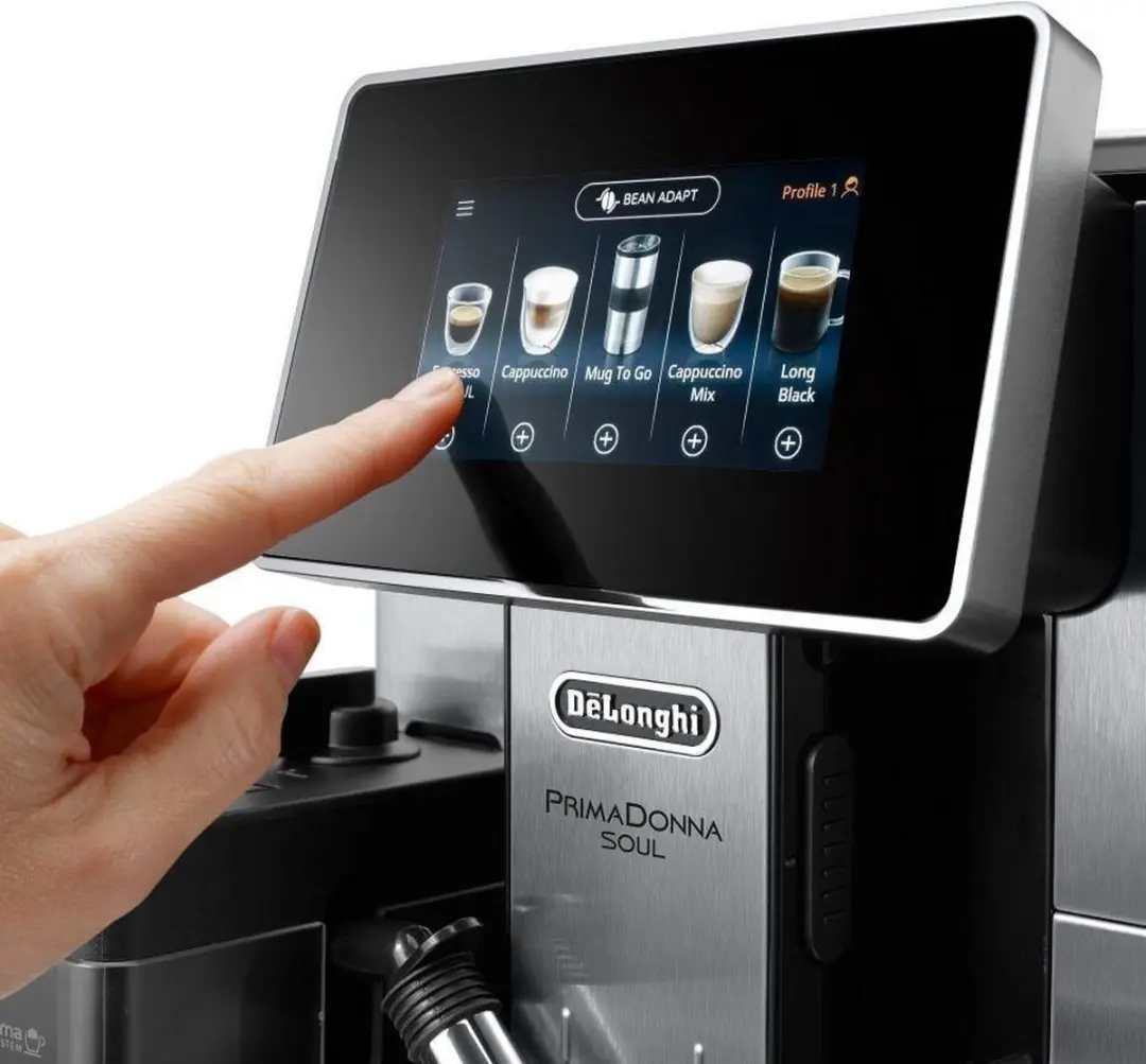 De'Longhi PrimaDonna Soul ECAM 610.75.MB Espressomachine - 14 Programma's - 2,2L - Zwart/Zilver - afbeelding 4 van 6