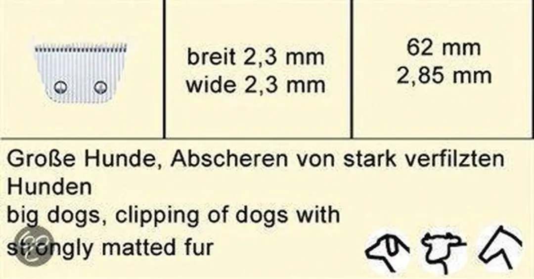 Moser Max45 Scheerkop 2,3mm - Blauw