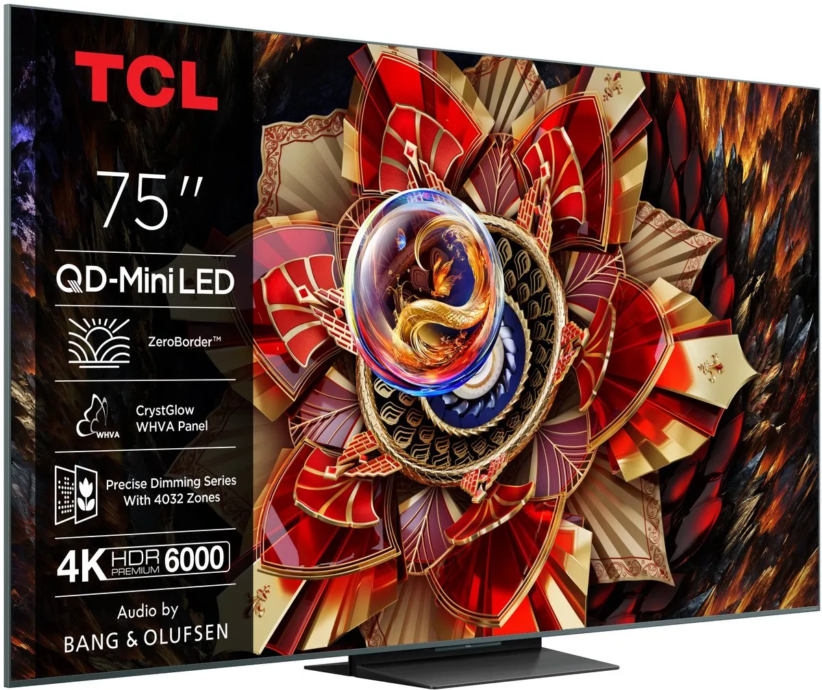 TCL 75C9K 75 inch 4K MiniLED TV - Zwart