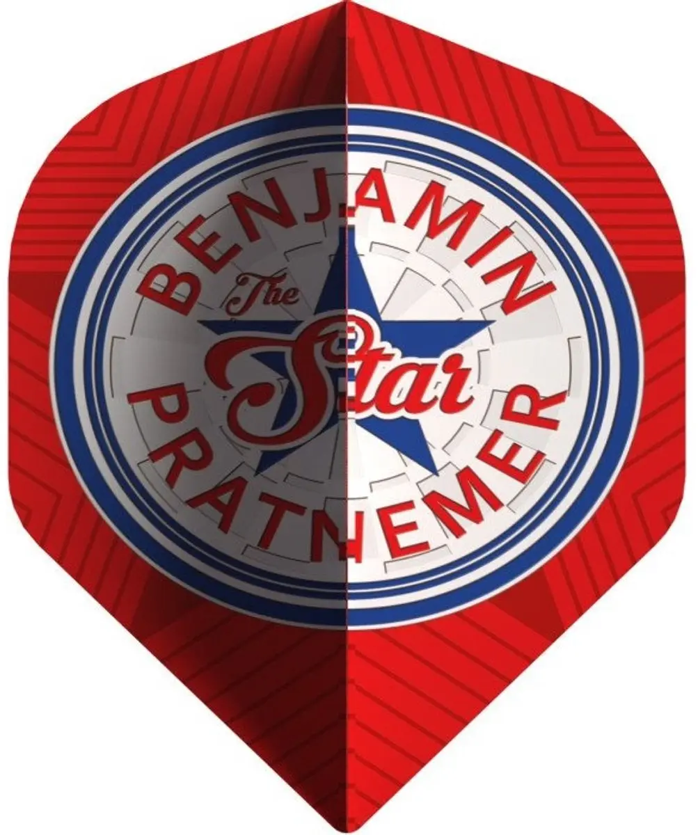Bull's Benjamin Pratnemer 90 Red NO2 Dart Flights