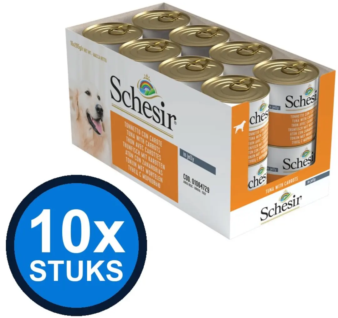 Schesir Hond Blik Tonijn & Wortel 285g