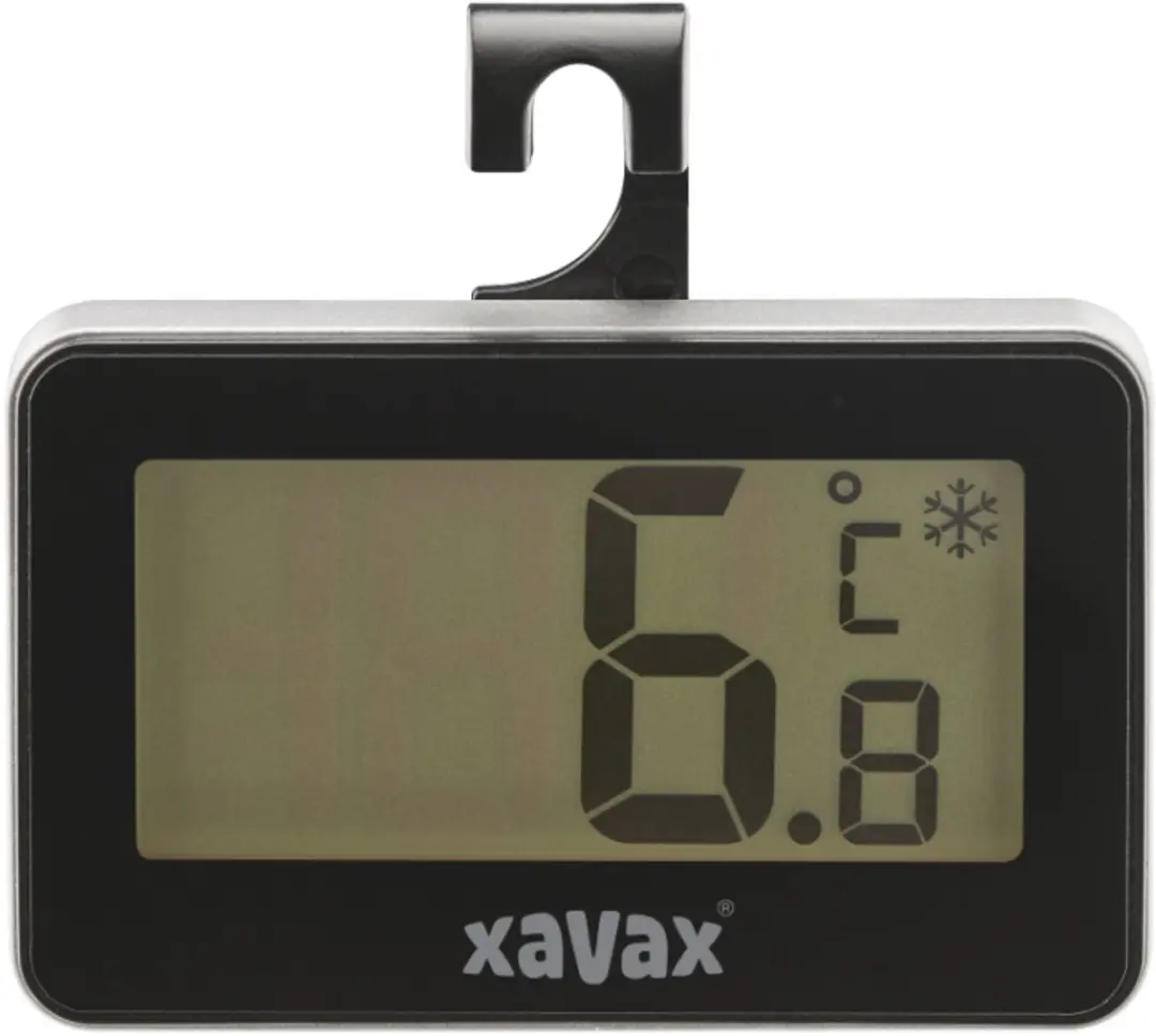 Xavax 00185853 Koelkast- en vriezerthermometer - Digitaal - Zwart